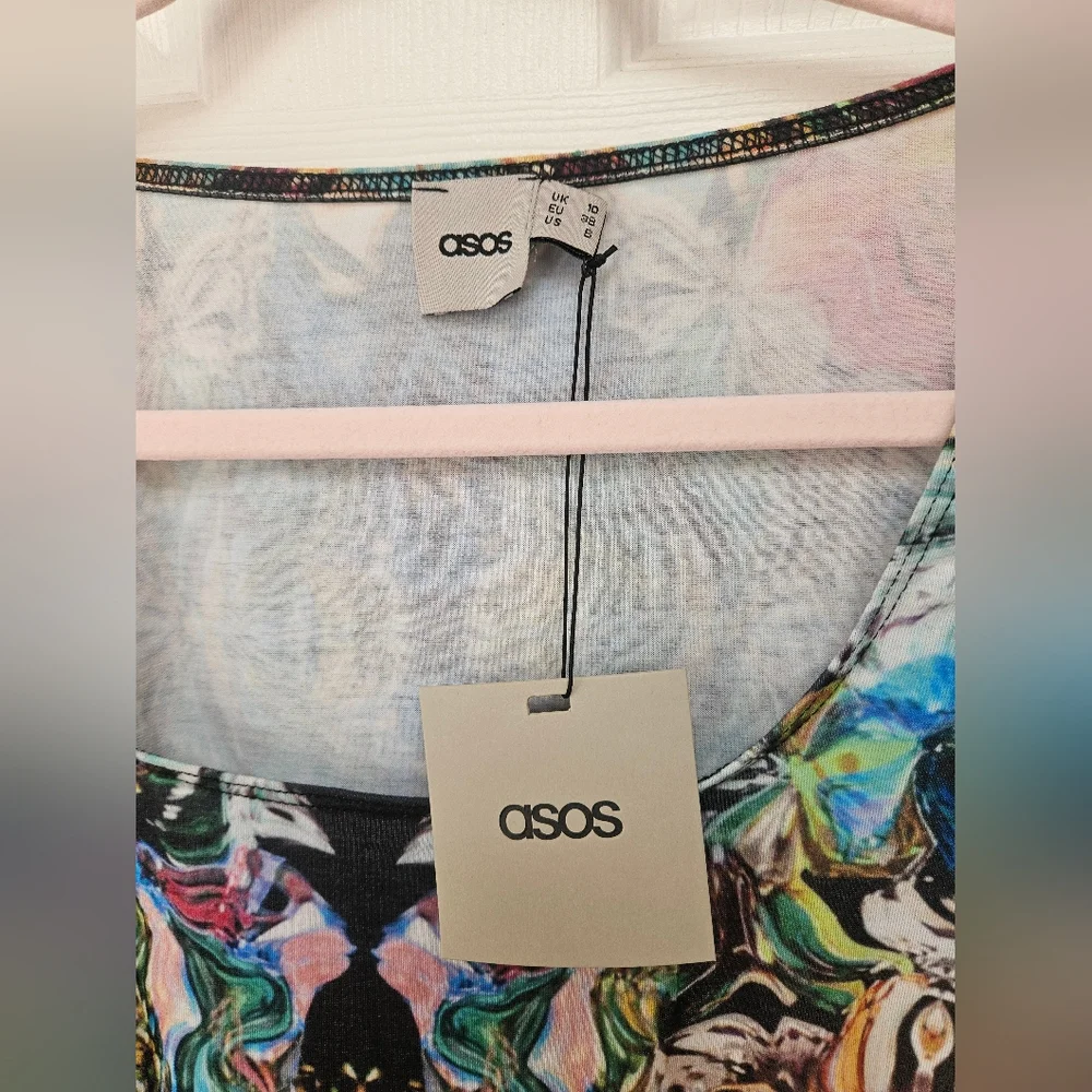ASOS Patterned Dress, Size 6 - Picture 6 of 6